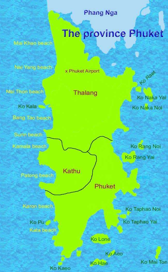 Таиланд пхукет карта
