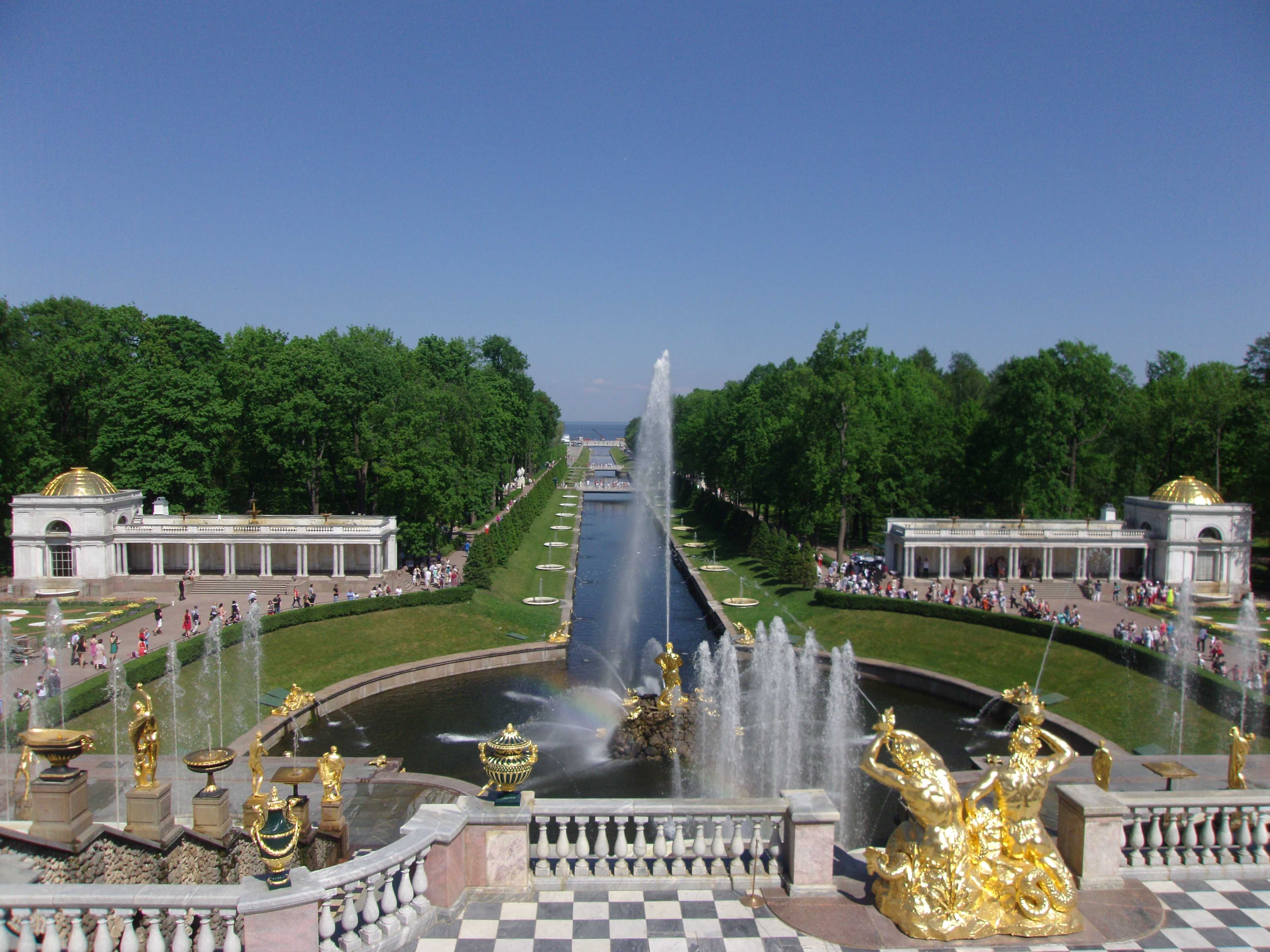 петергоф фонтаны нижнего парка