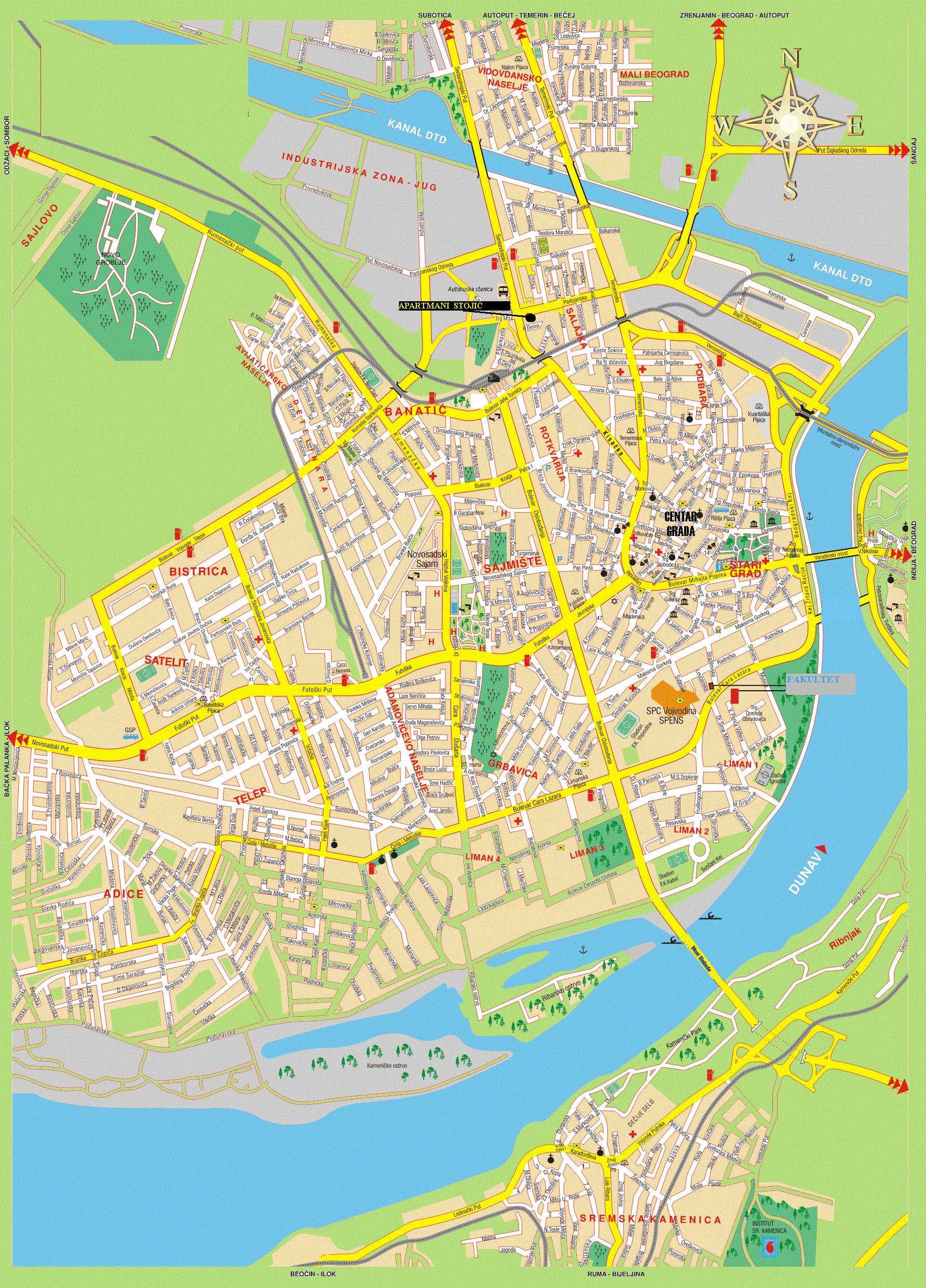 Карта белграда