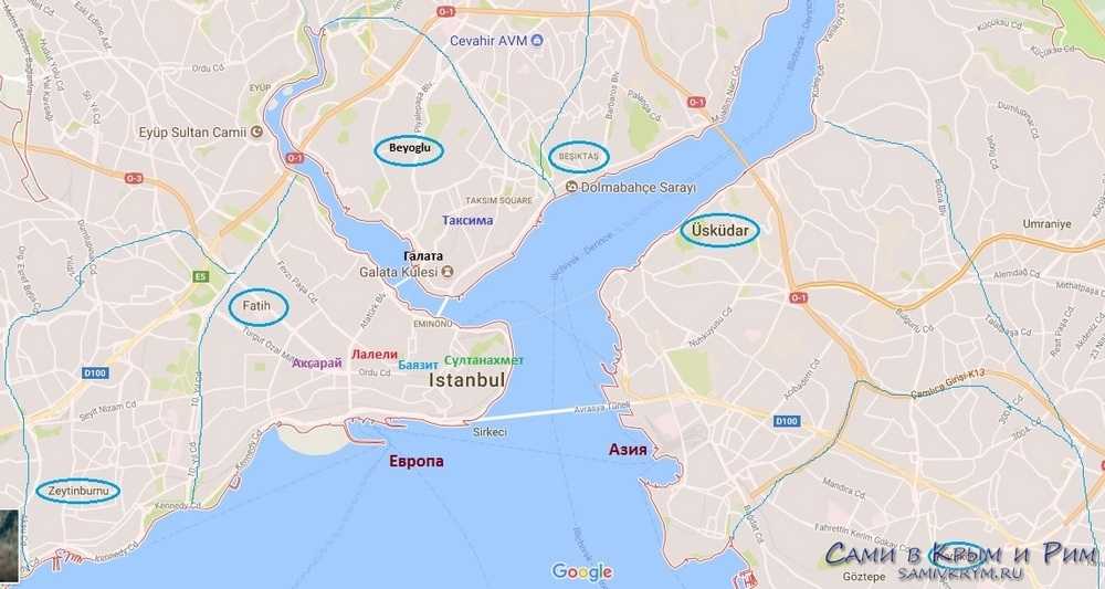 Стамбул какой район. Стамбул европейская и азиатская часть на карте. Европейская и азиатская части Стамбула. Тарлабаши Стамбул на карте. Босфор на карте Стамбула.
