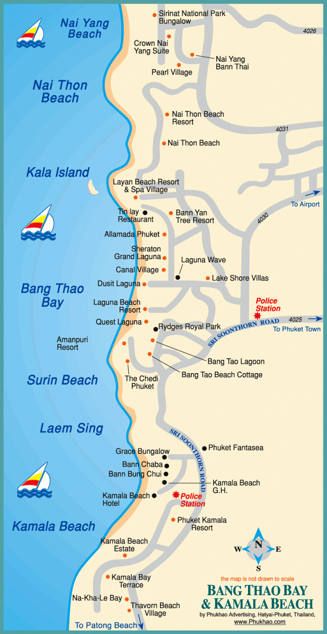 Пхукет банг тао карта