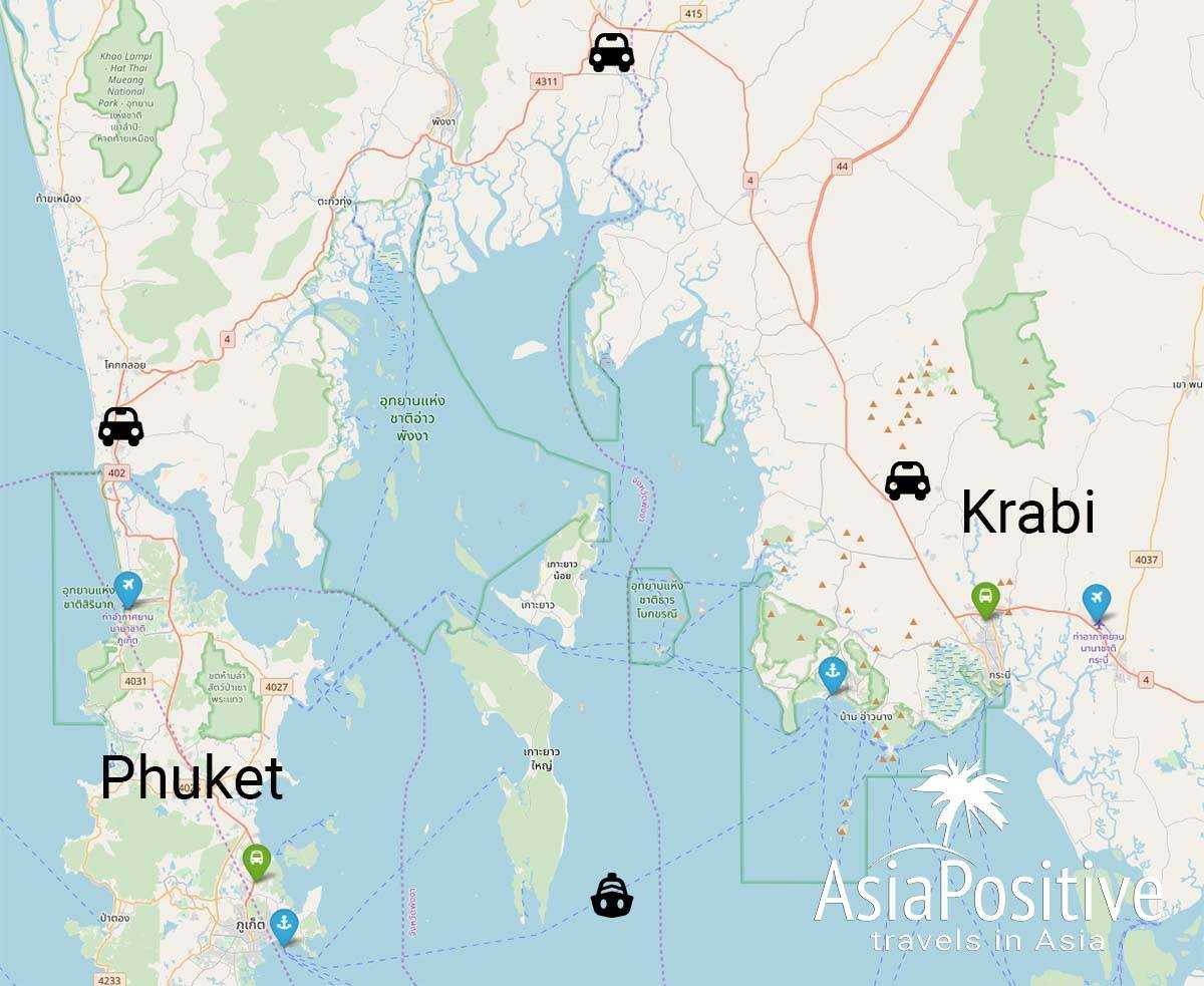 Расстояние краби. Пхукет и Краби на карте. Остров Краби на карте. Остров Краби Пхукет на карте. Аэропорт Краби на карте Тайланда.