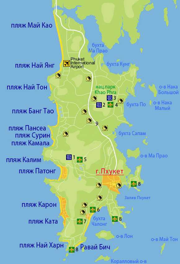 Карта тайланда пхукет