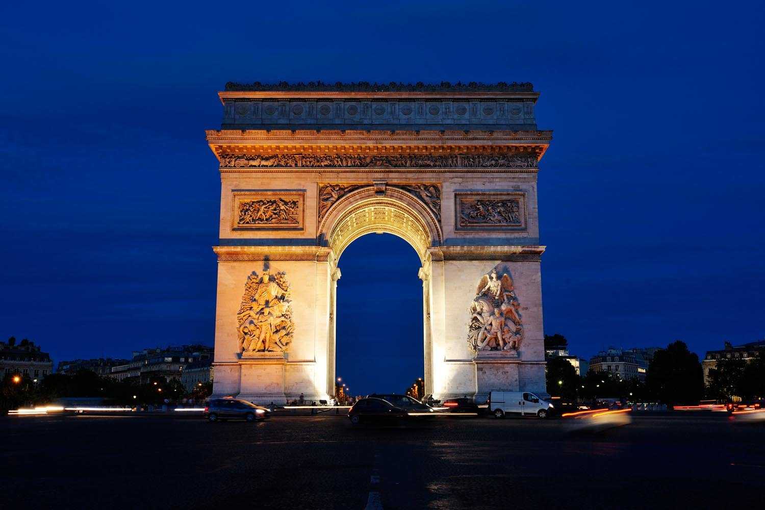 Триумфальная арка парижа (arc de triomphe) - путеводитель