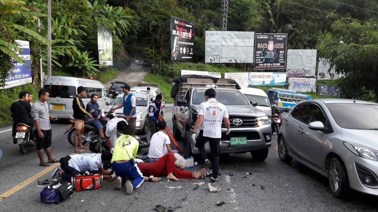 Тайланд нападение. Автокатастрофа Тайланд.