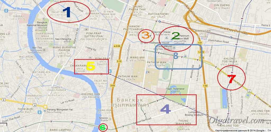 Ответ бангкок. Районы Бангкока на карте. Бангкок район Сукхумвит на карте. Китайский квартал Бангкок на карте. Достопримечательности Бангкока на карте.