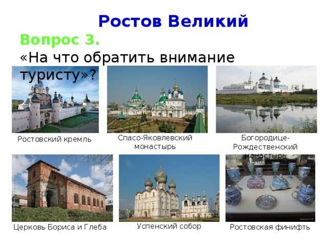 Достопримечательности города ростова великого фото и описание