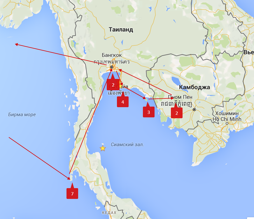 Остров кочанг в тайланде карта